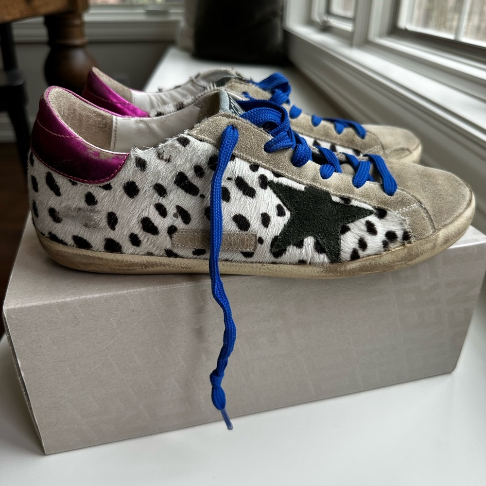 Golden Goose Animal Print Sneakers